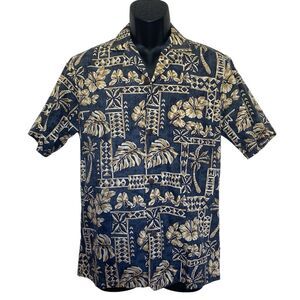 Vintage Royal Creations Tropical Print Hawaiian Shirt Men’s Made in Hawaii Sz S